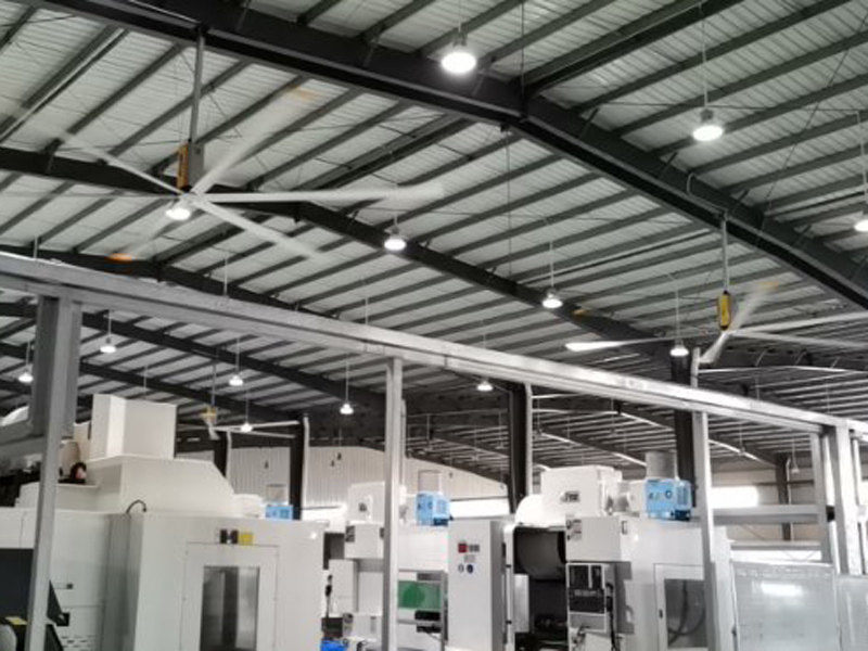 Yangjiang auto parts processing workshop environmental space ventilation cooling case