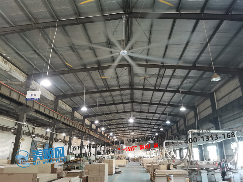 Zhanjiang wood processing workshop environmental space ventilation cooling case