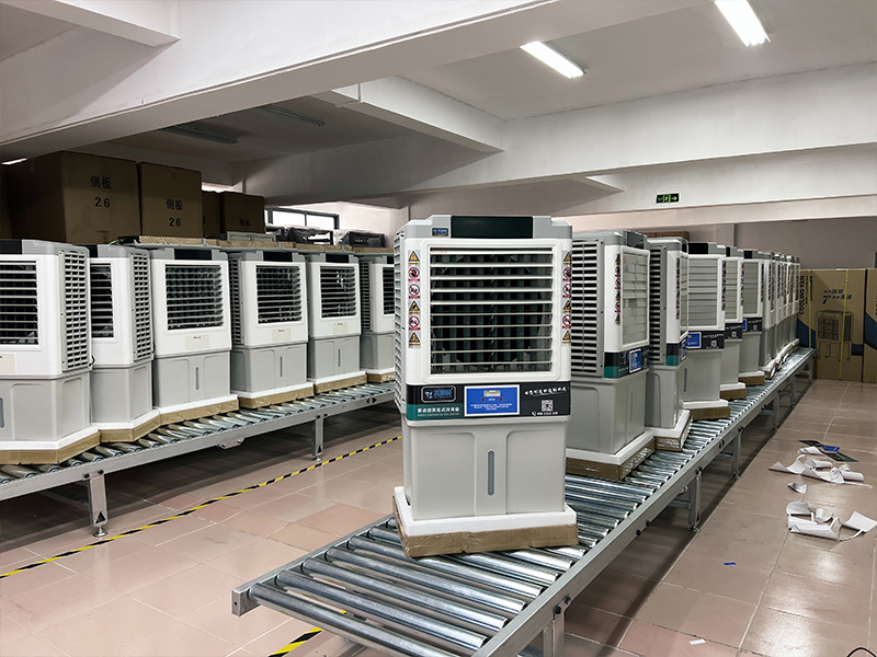 Air conditioning fan production line